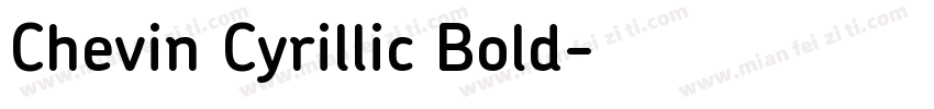 Chevin Cyrillic Bold字体转换